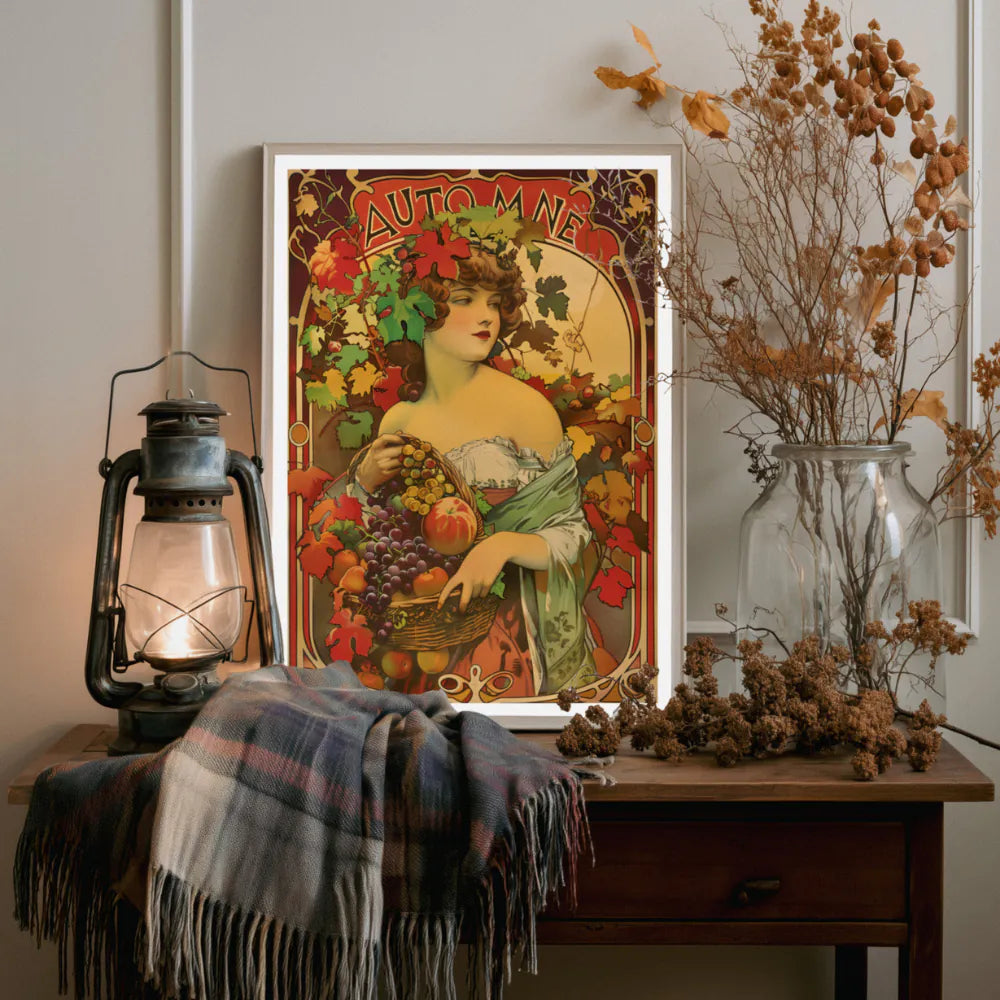 Affiche Art Nouveau - Affiche Automne "Vendanges d'automne"