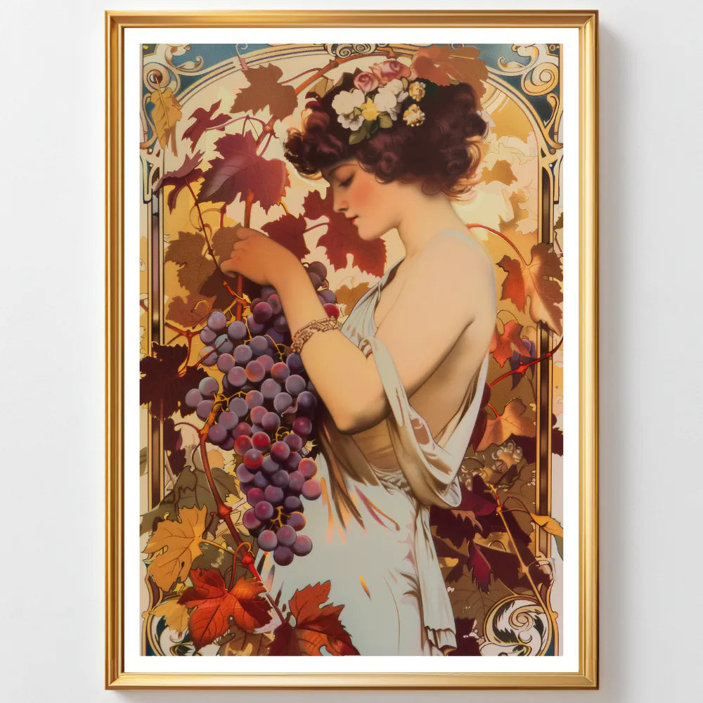 Affiche Art nouveau - Affiche Automne "Vendanges tardives"