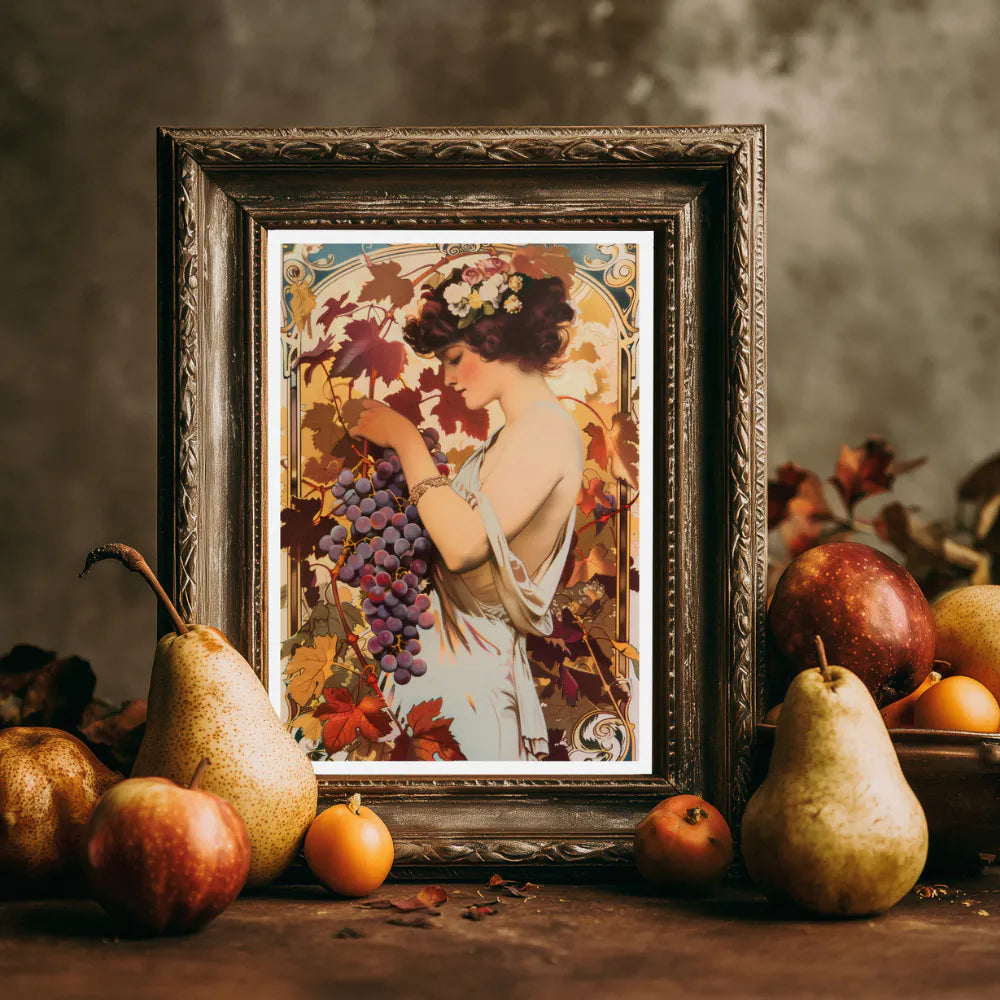 Affiche Art nouveau - Affiche Automne "Vendanges tardives"