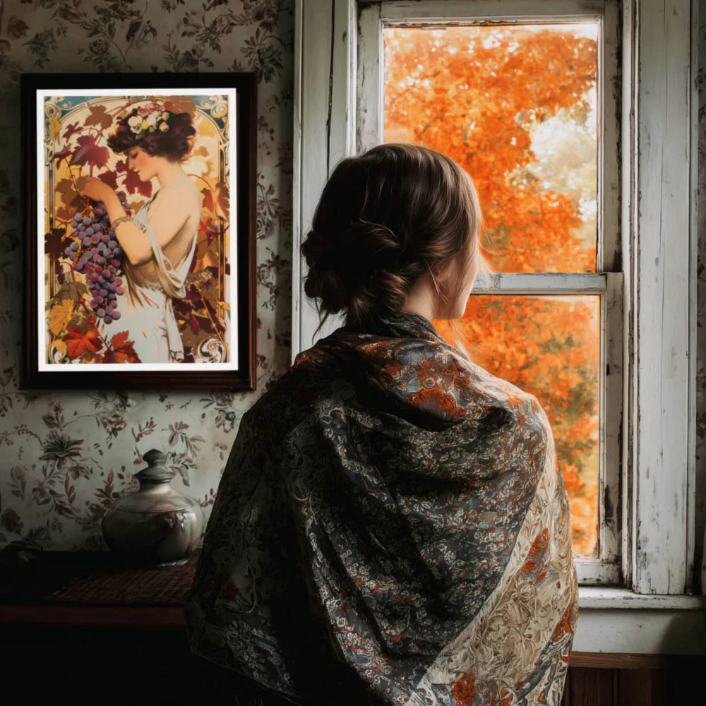 Affiche Art nouveau - Affiche Automne "Vendanges tardives"