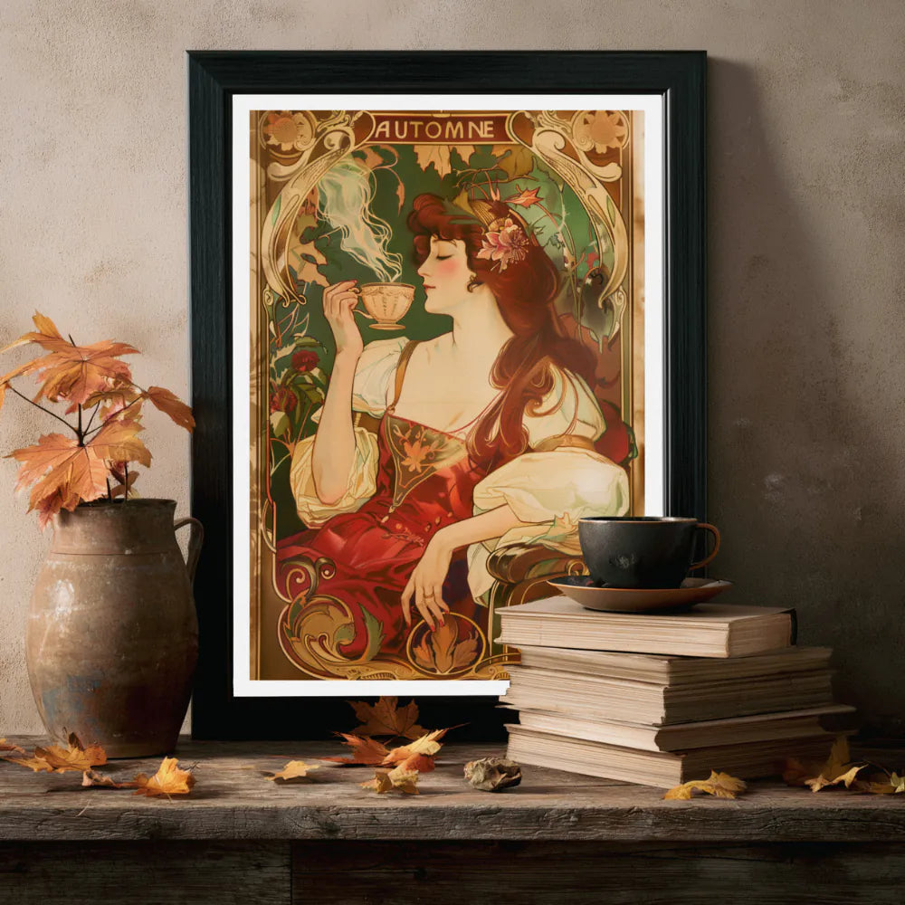 Affiche Art Nouveau - Affiche Automne "Volutes d'automne"