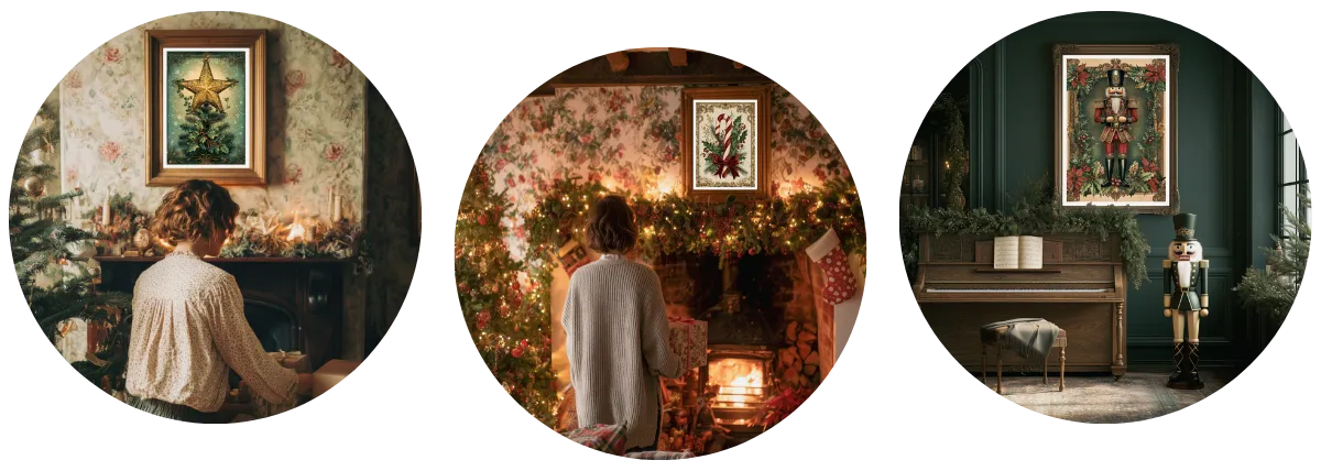 affiche noel vintage