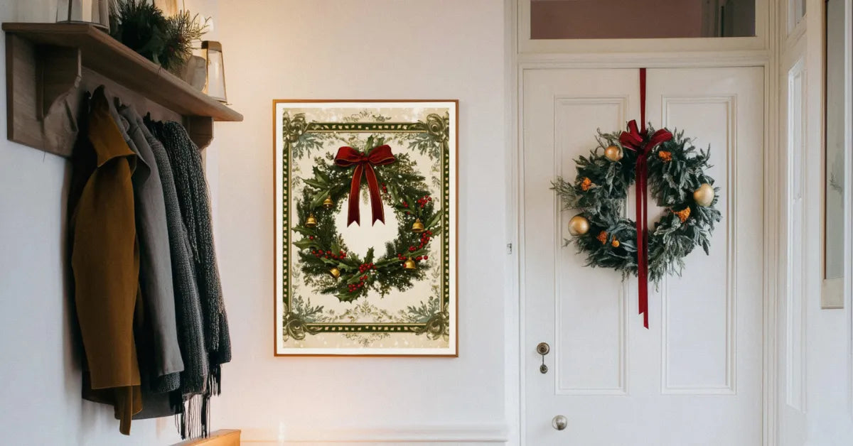 Affiche Art Nouveau Noel