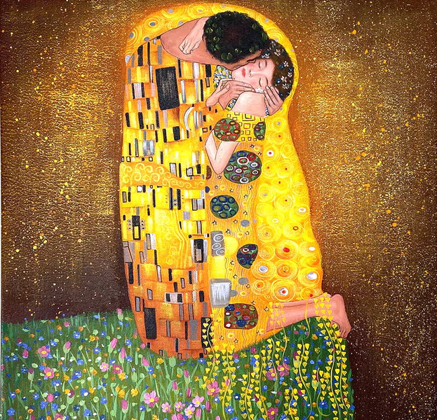 Le Baiser de Klimt, art nouveau