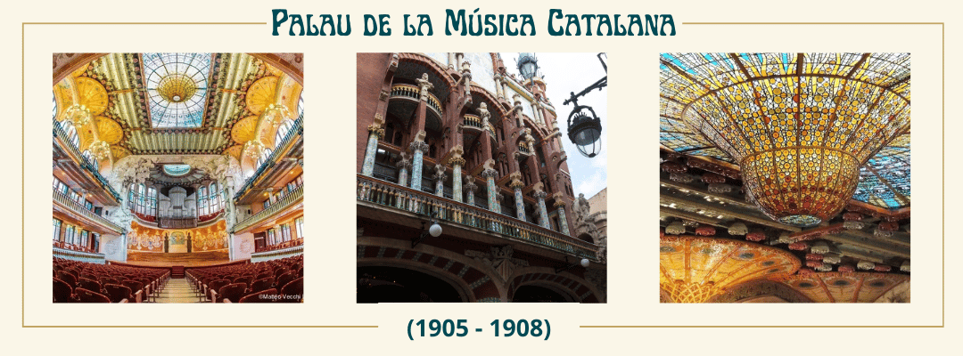 Palau de la Música Catalana - architecture art nouveau