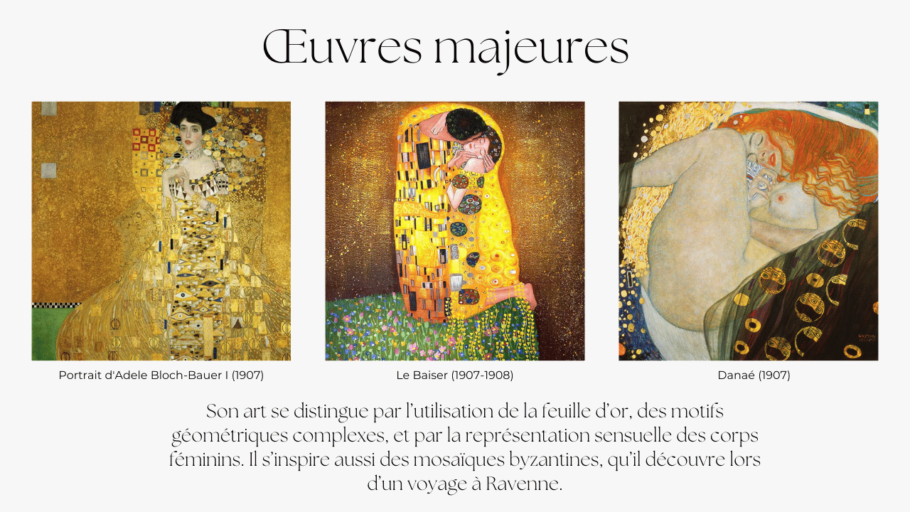 oeuvres Gustav Klimt - Art Nouveau