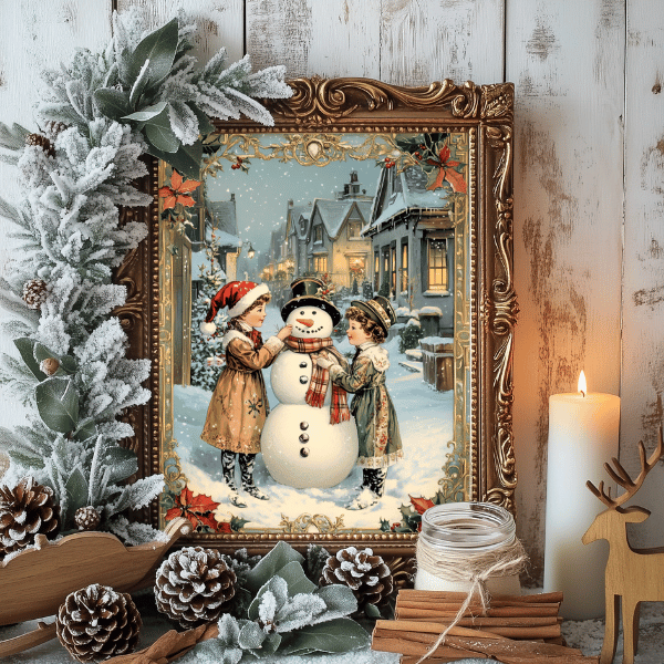 affiche vintage noel authentique - Maison Alfons -3