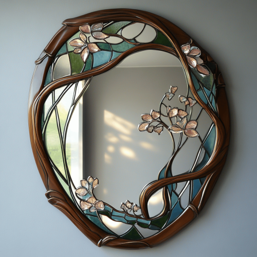 Art Nouveau mirroir - Maison Alfons