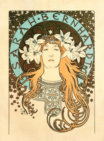 Sarah Bernhardt - Alphonse Mucha - art nouveau